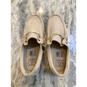 Taupe Canvas Shoes Size 9 #shoes #casual shoes